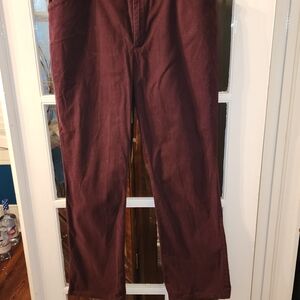 Women's Ralph Lauren Maroon Pants
